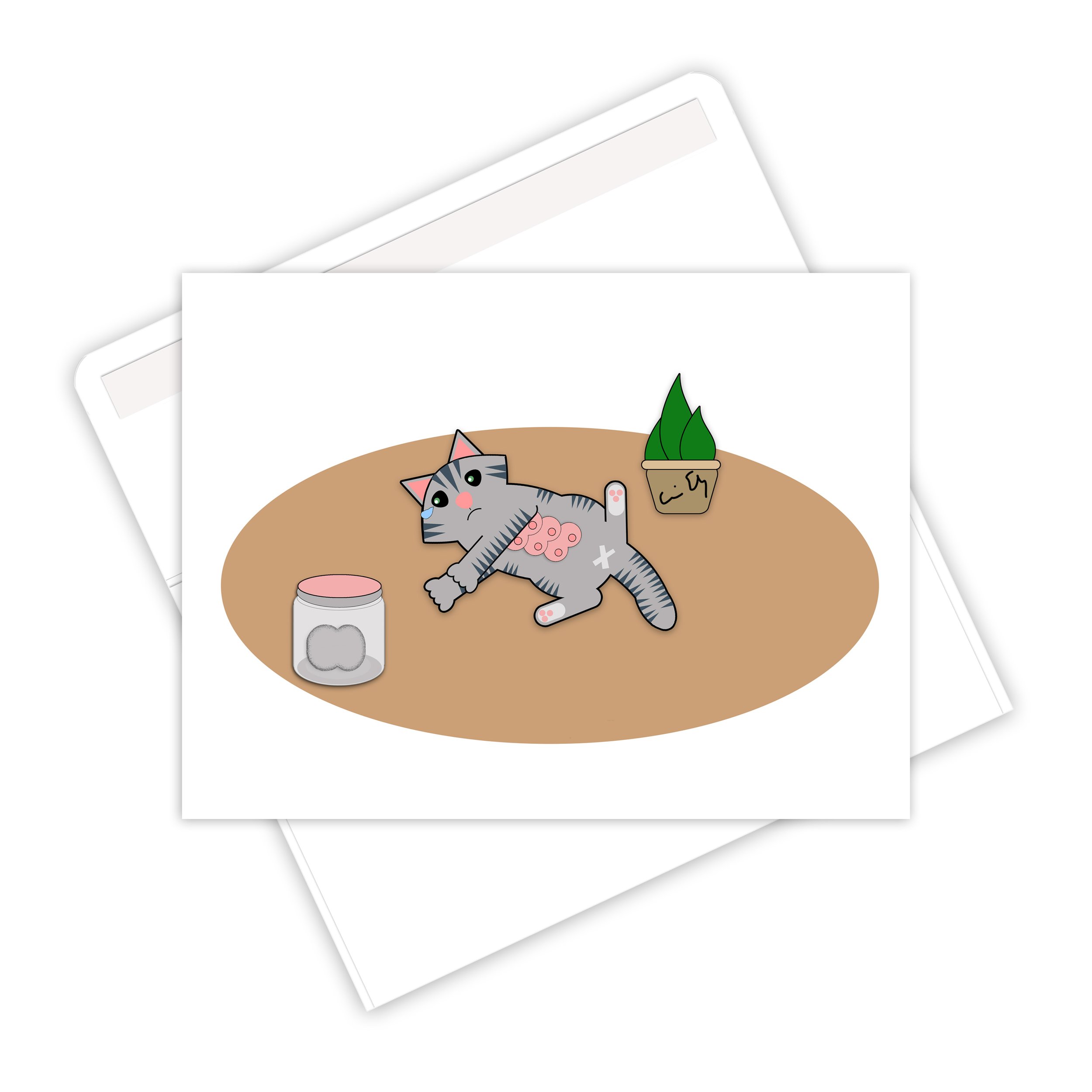 Trans Kitty Missing You Greeting Card Envelope.jpg