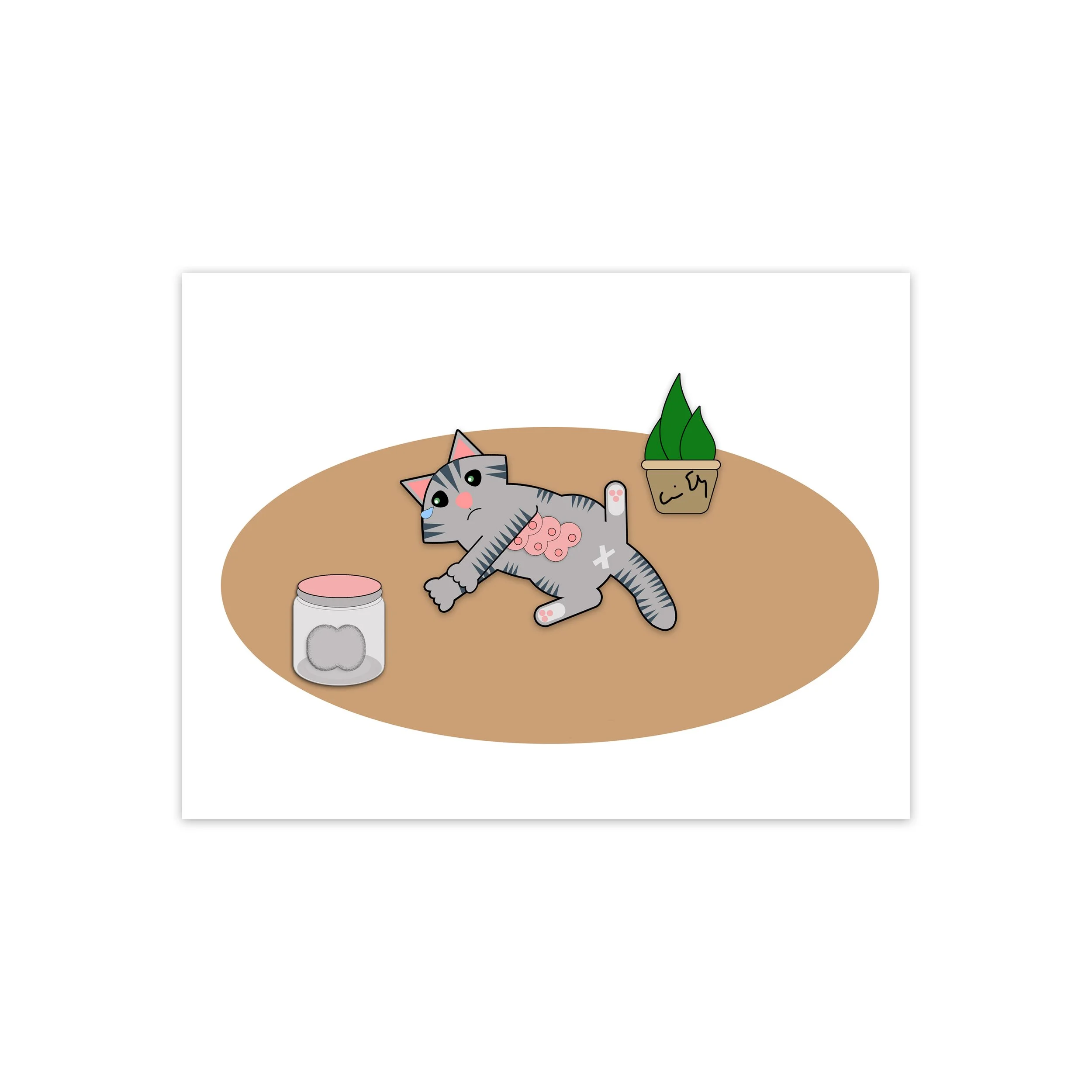 Trans Kitty Missing You Greeting Card Front Design.jpg
