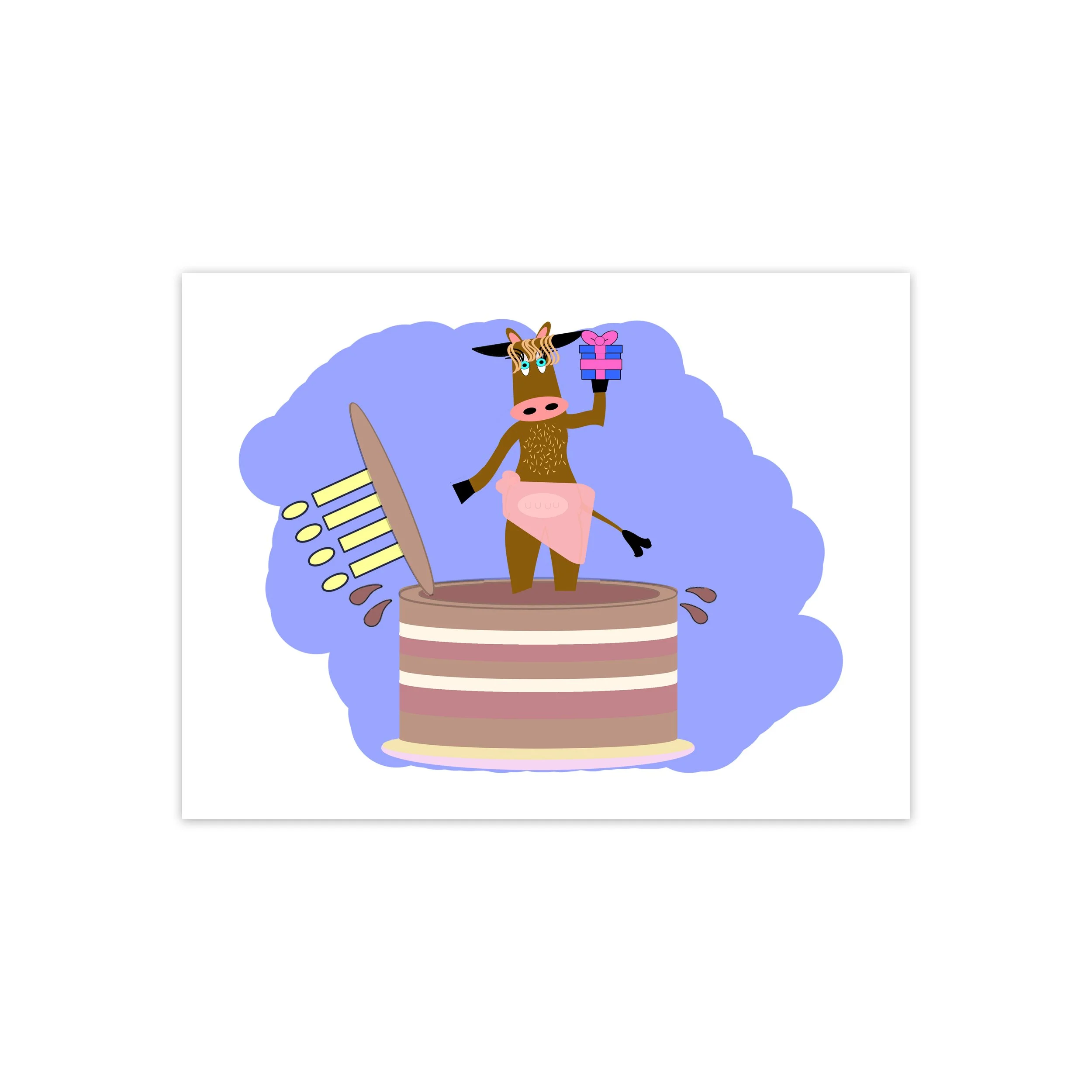 Bovine Betty Happy Birthday Cow Greeting Card.jpg
