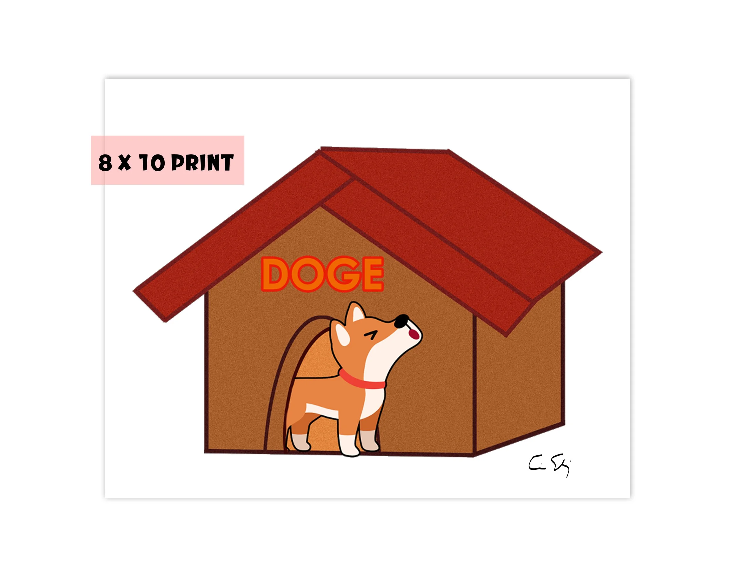 Doge House 10 x 8 Cute Shiba Inu Print 12.jpg