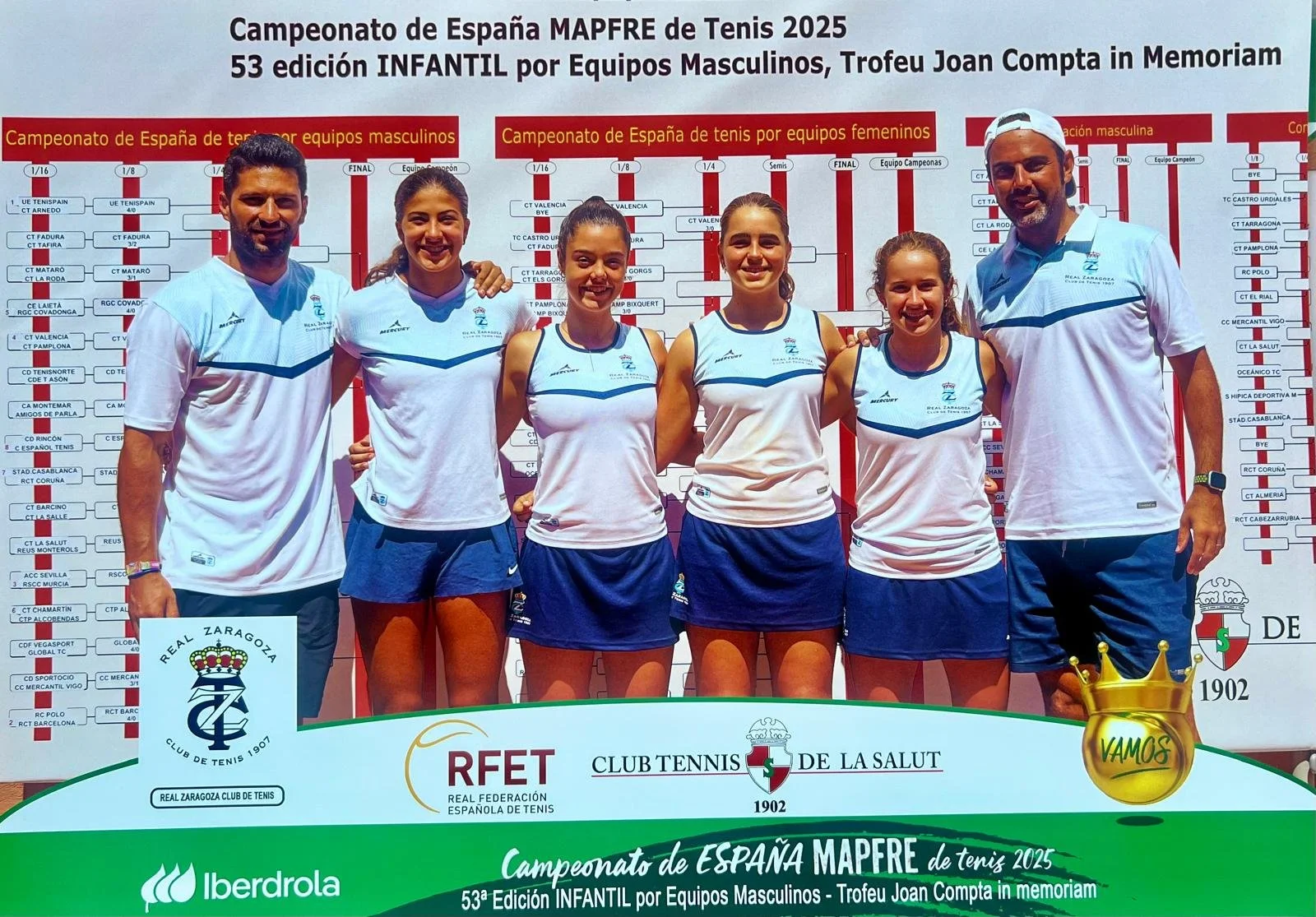 El Real Zaragoza Club de Tenis alcanza un histórico subcampeonato en el Campeonato de Espa?a Infantil Femenino por Equipos