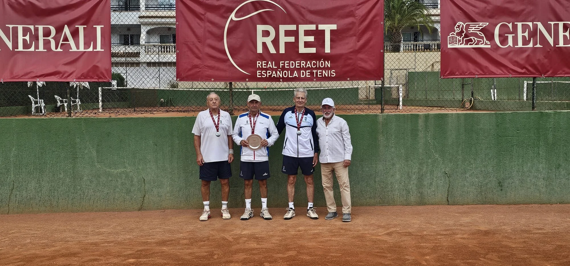 El RZCT, subcampeón de España de tenis por equipos masculinos +75