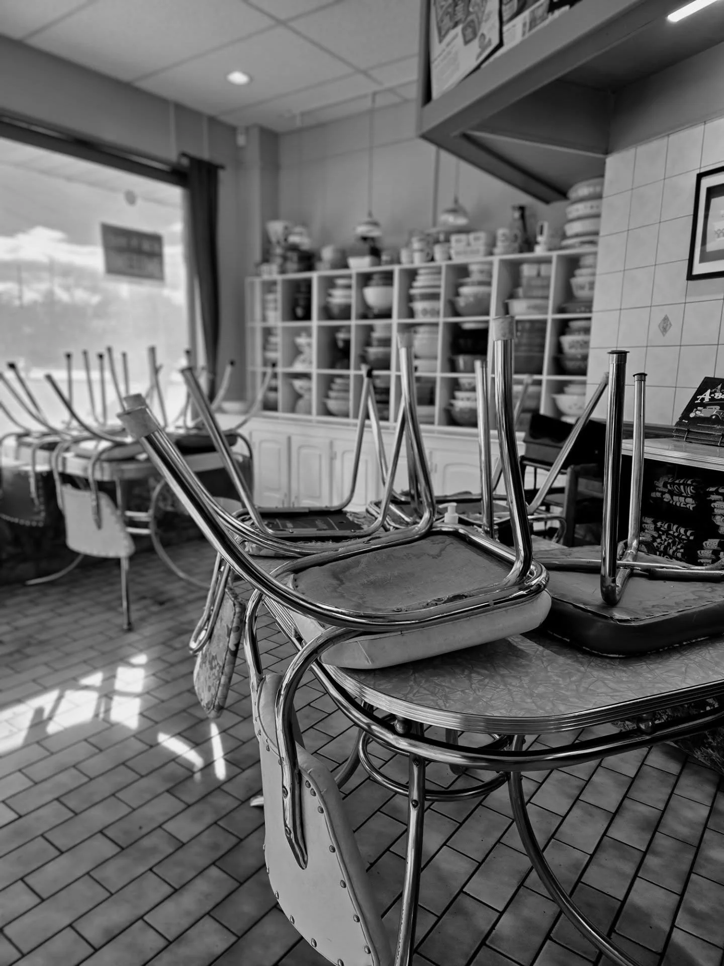 Chairs up which means we are closed. Business as usual, Thurs Nov 27 at 9am!