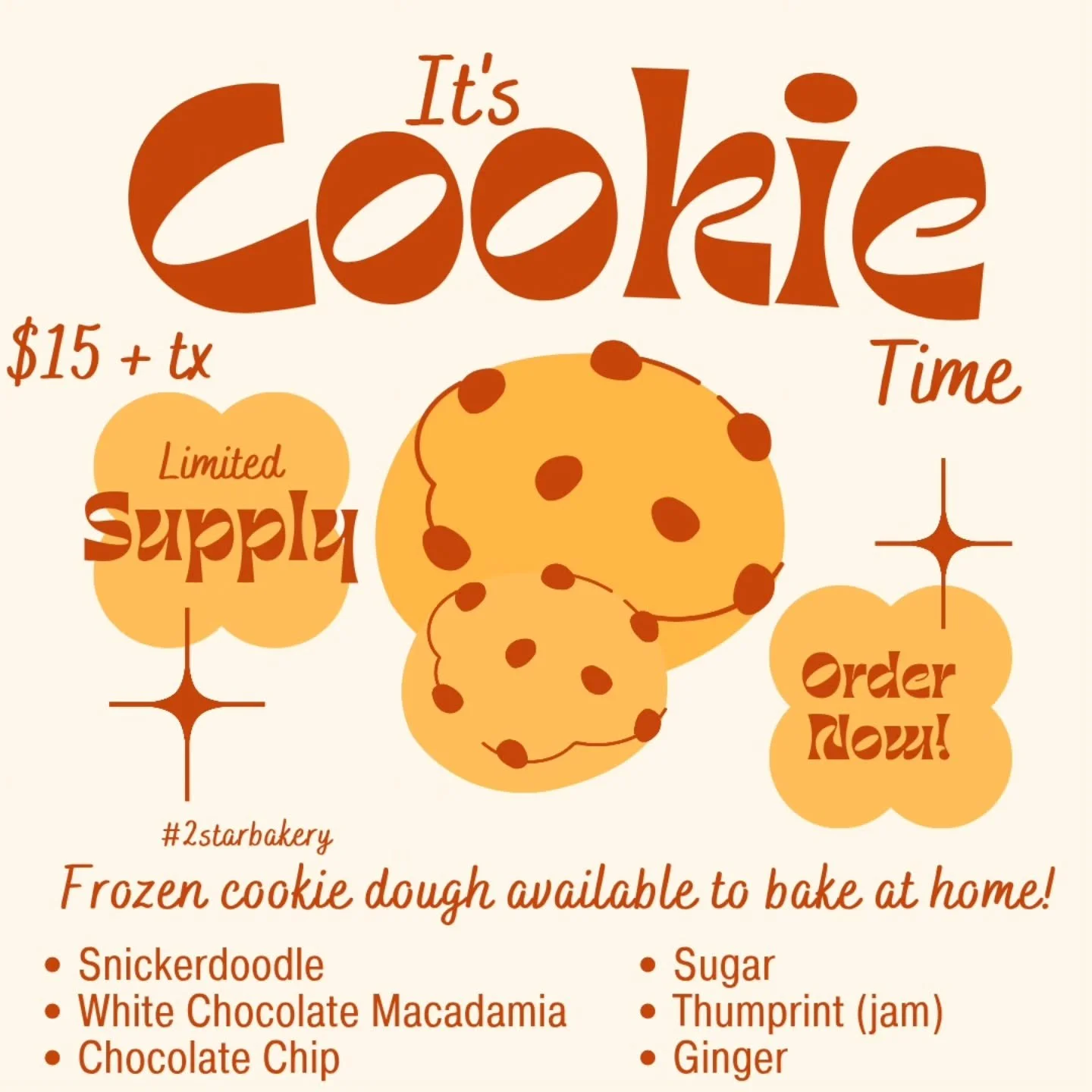 Great idea for Santa's cookies! Pick up this week Dec 17-21 and bake when needed! Order form is still up on our site or you can come in during regular hours.
#santas2starhelpers