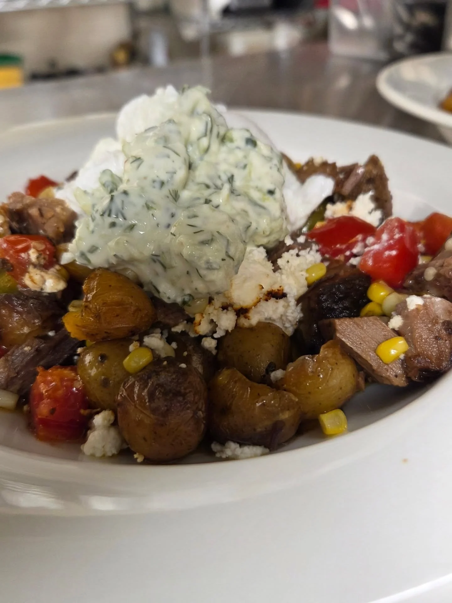 Beef brisket hash on feature today! #2stardiner