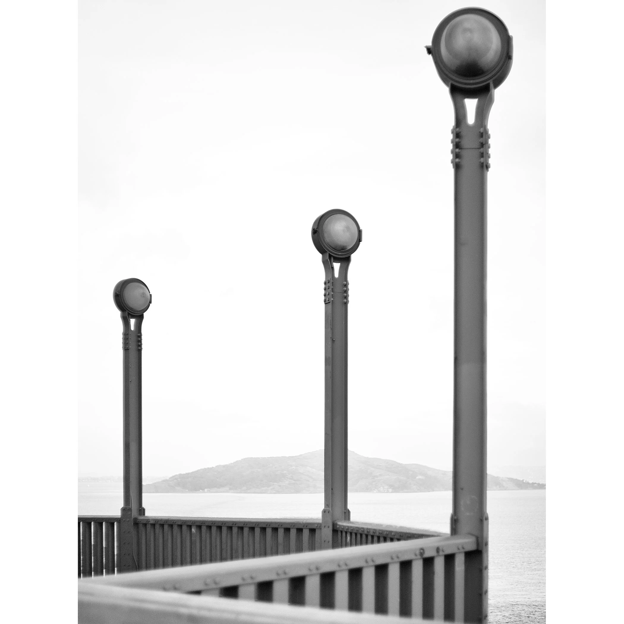 A set of photographs made on the Golden Gate Bridge