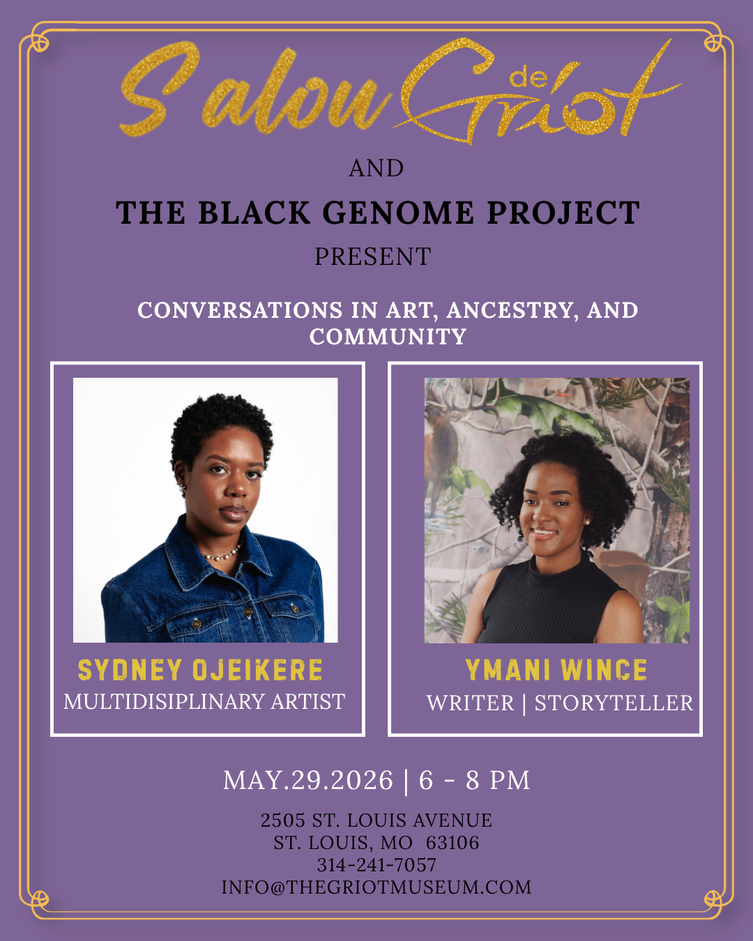 Salon de Griot: Conversations in Art, Ancestry, and Community&nbsp;