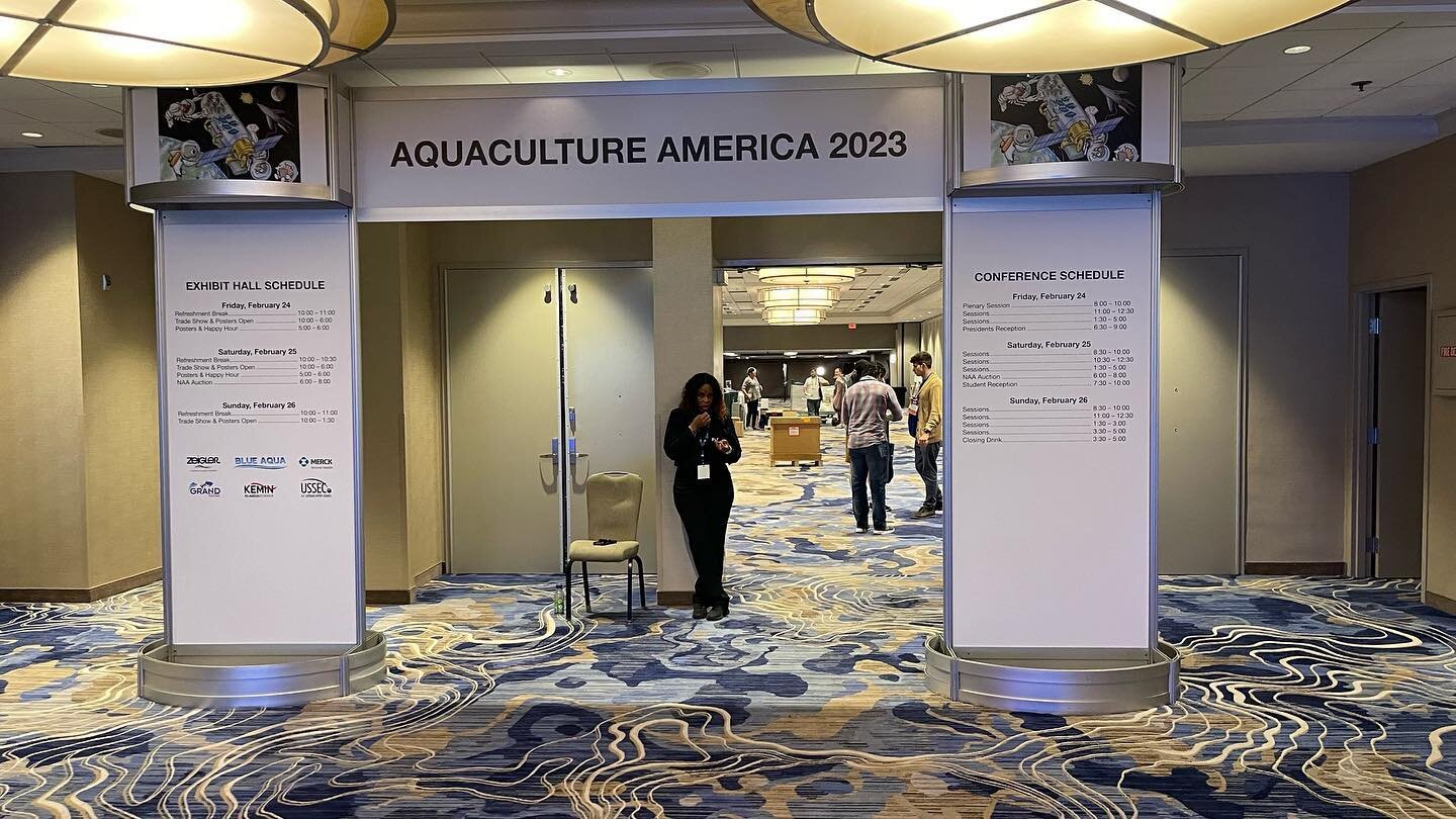Make sure you make it to the plenary session tomorrow (24th), starting at 8am! Awards, student spotlight presentations, and plenary talks kick off the day! 🐟🐠🍤 #AquacultureAmerica 2023