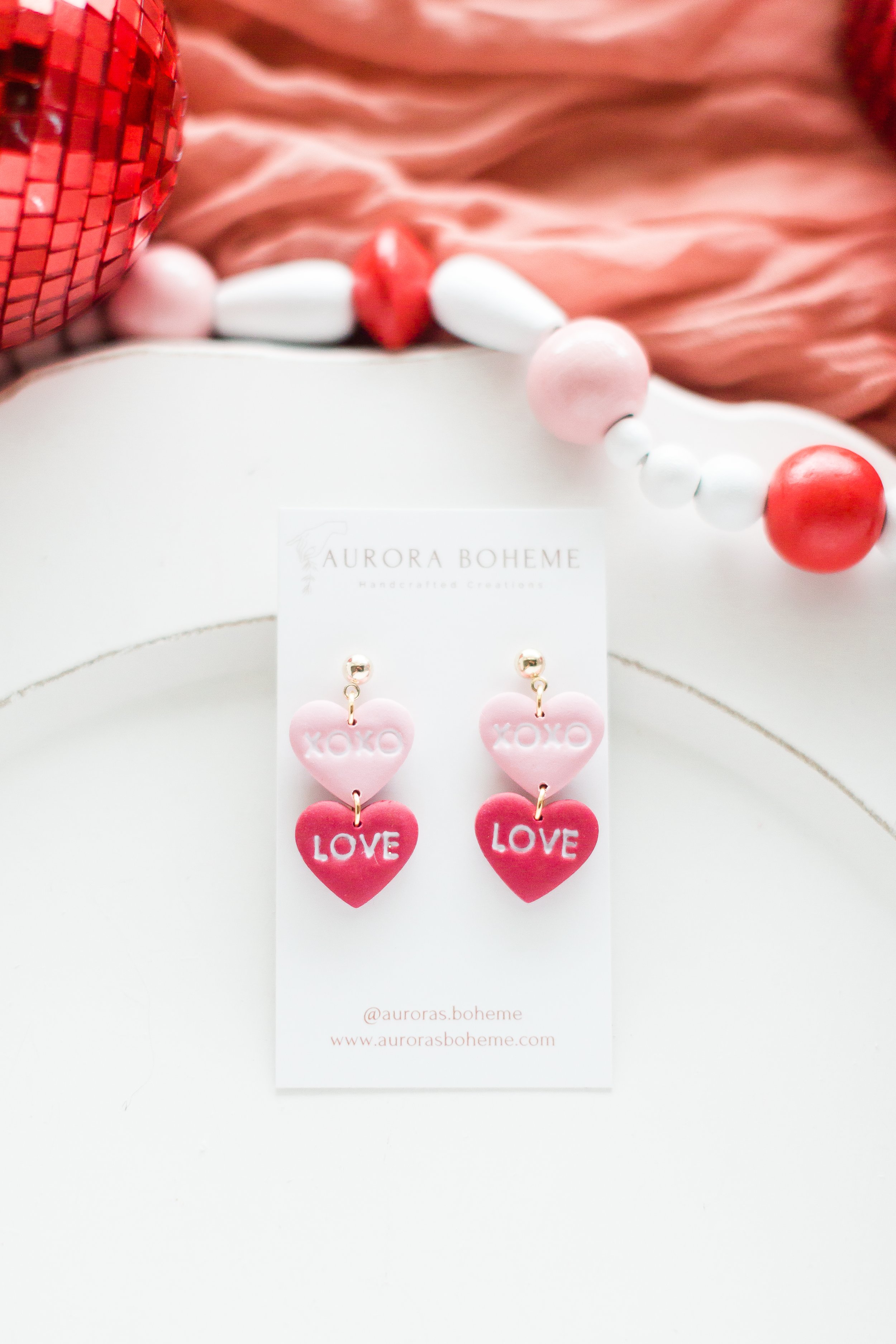 XOXO | LOVE Heart Dangle