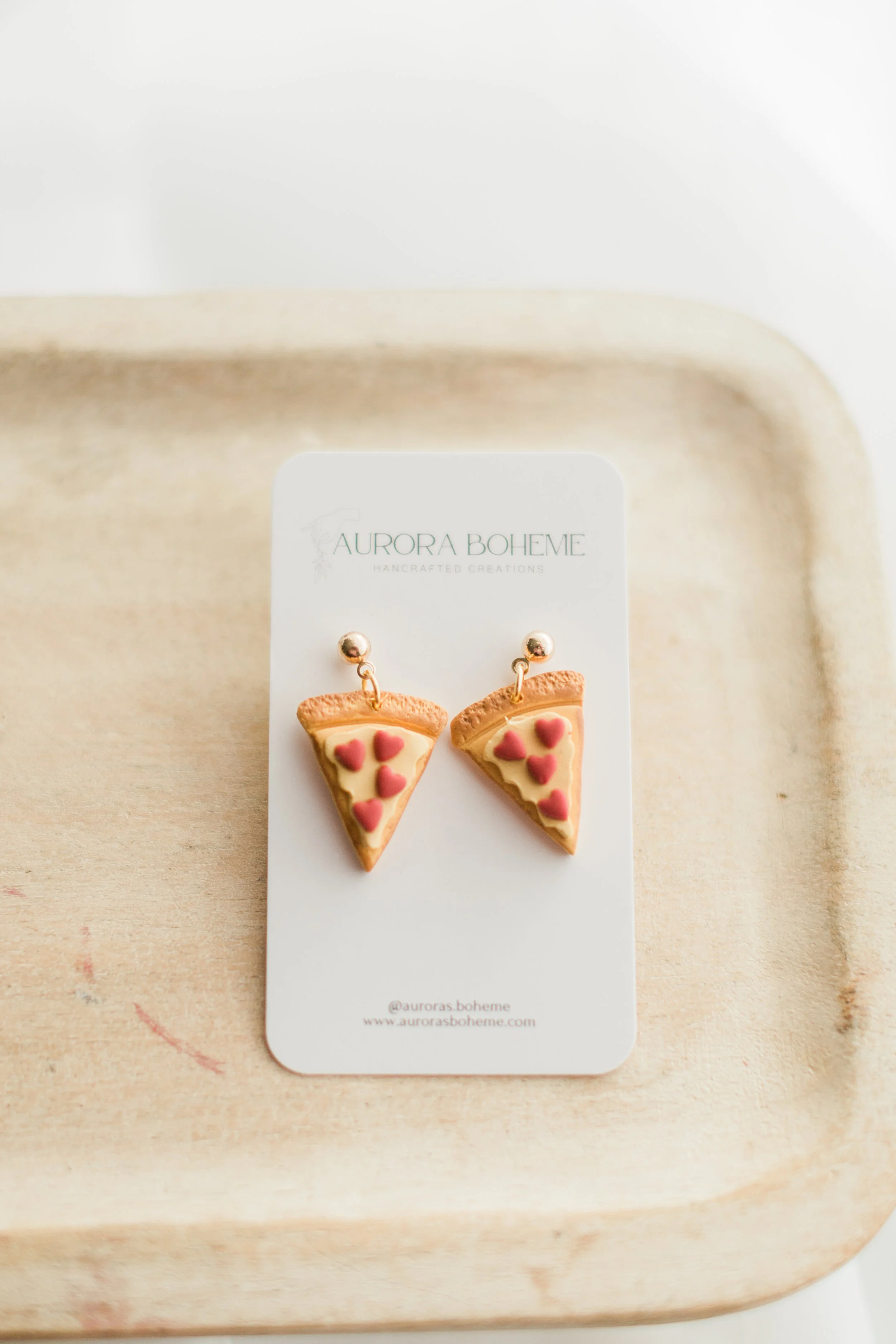 Pizza Heart Dangle