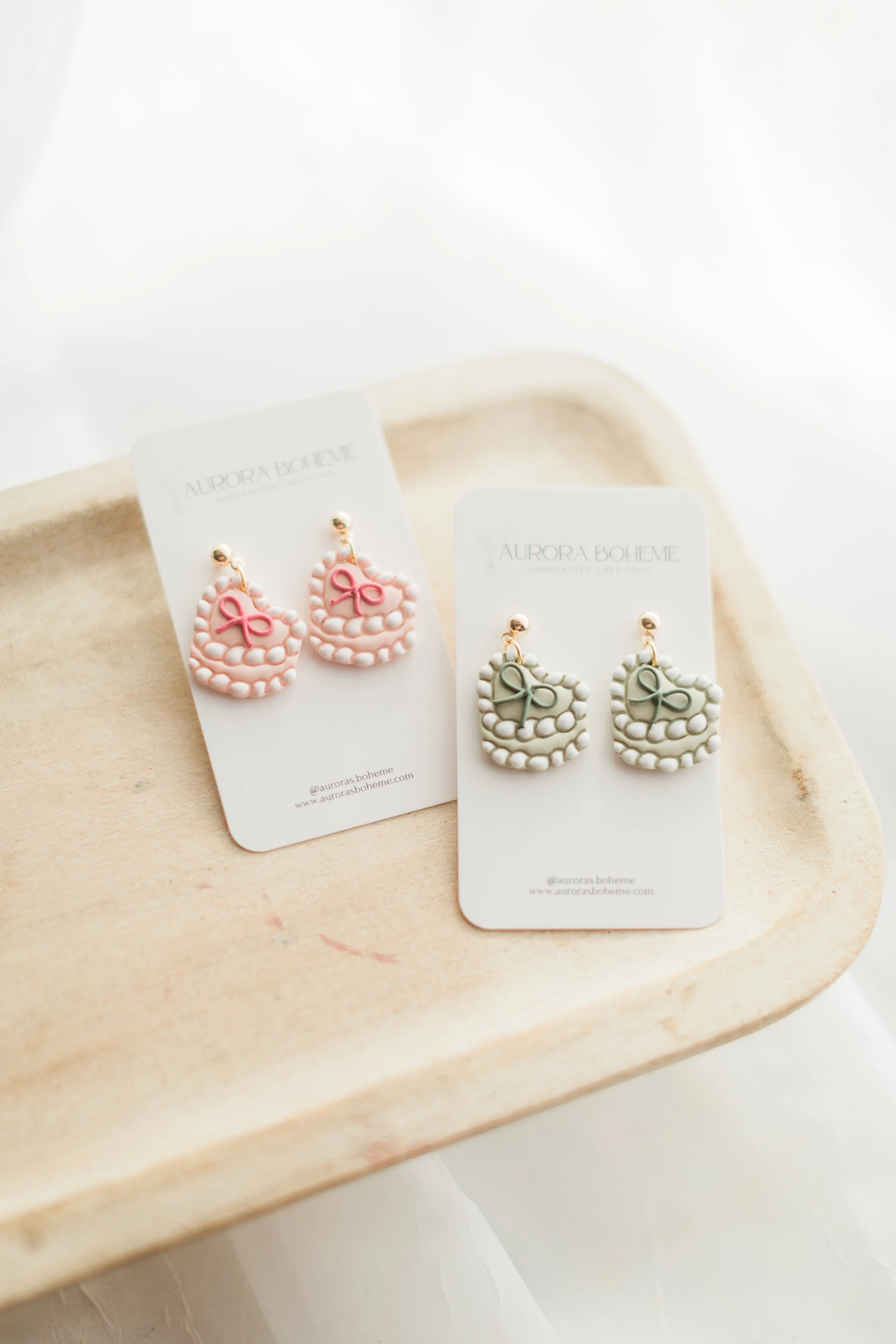 Vintage Heart Cake Dangle