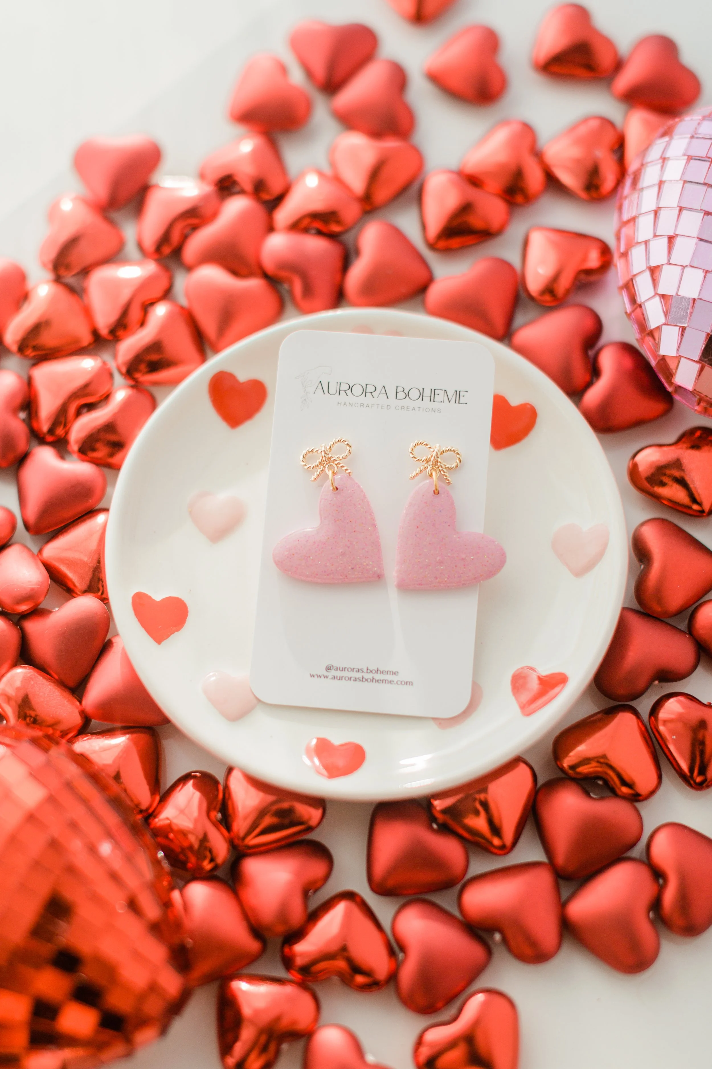 XL Glittery Pink Heart!