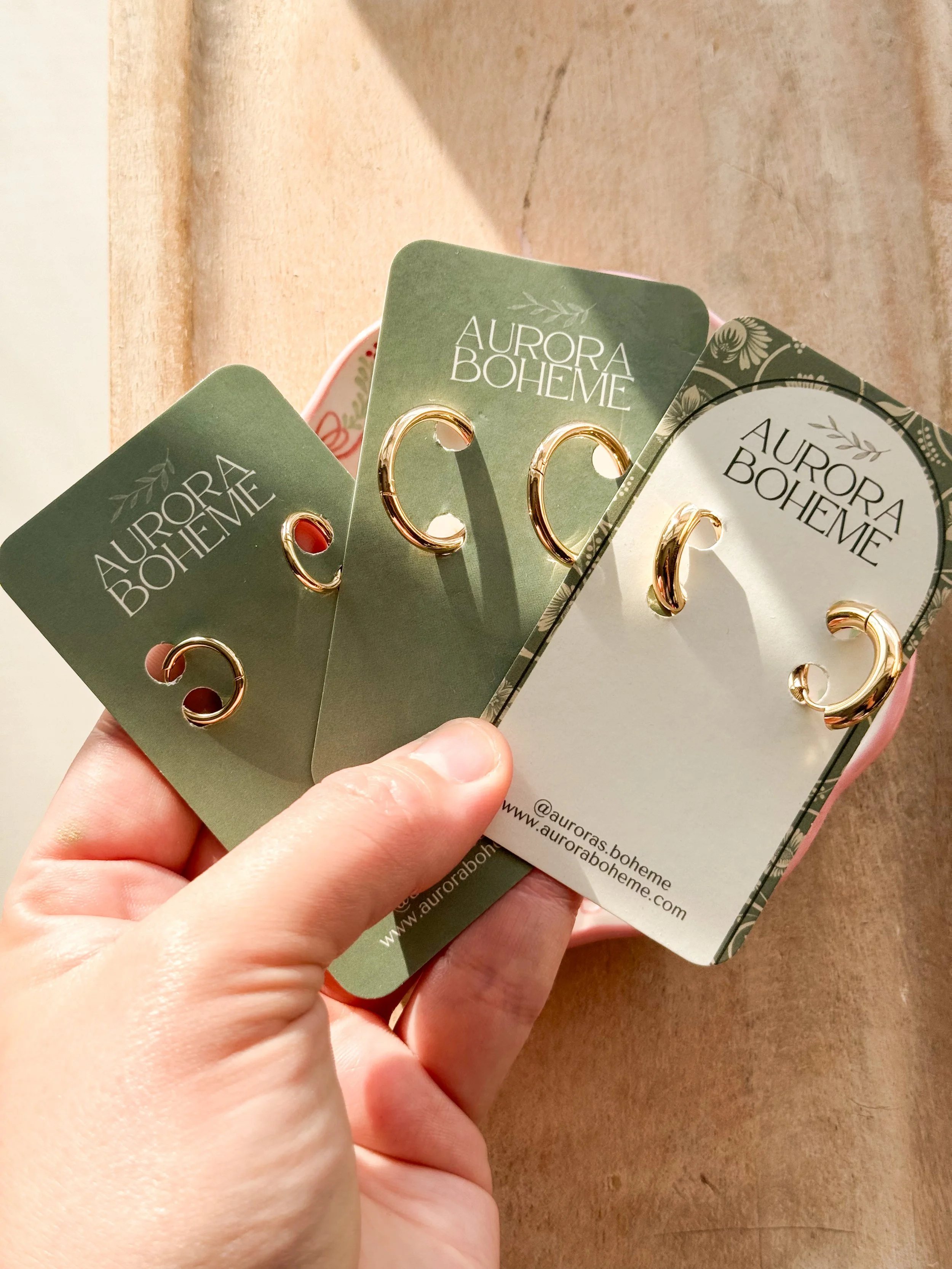 Swappable Hoops (PAIR for Charms)