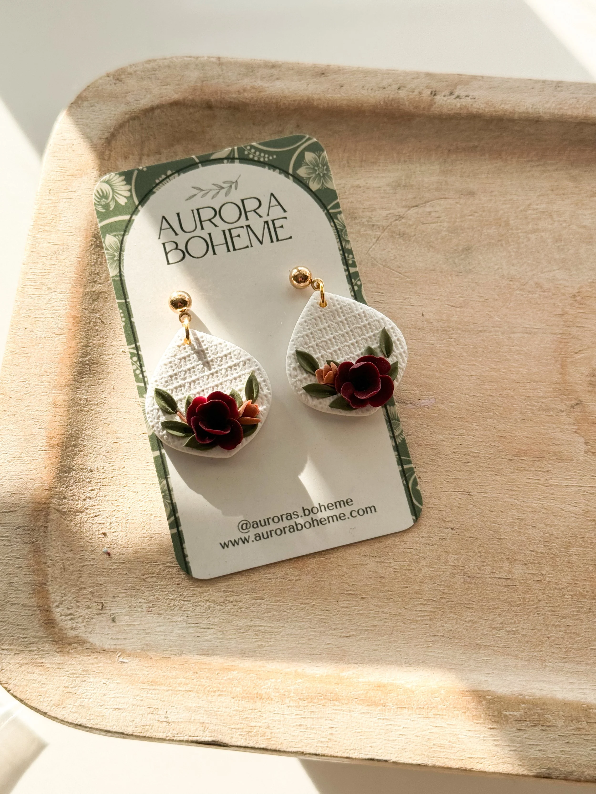 White Dangle w Florals