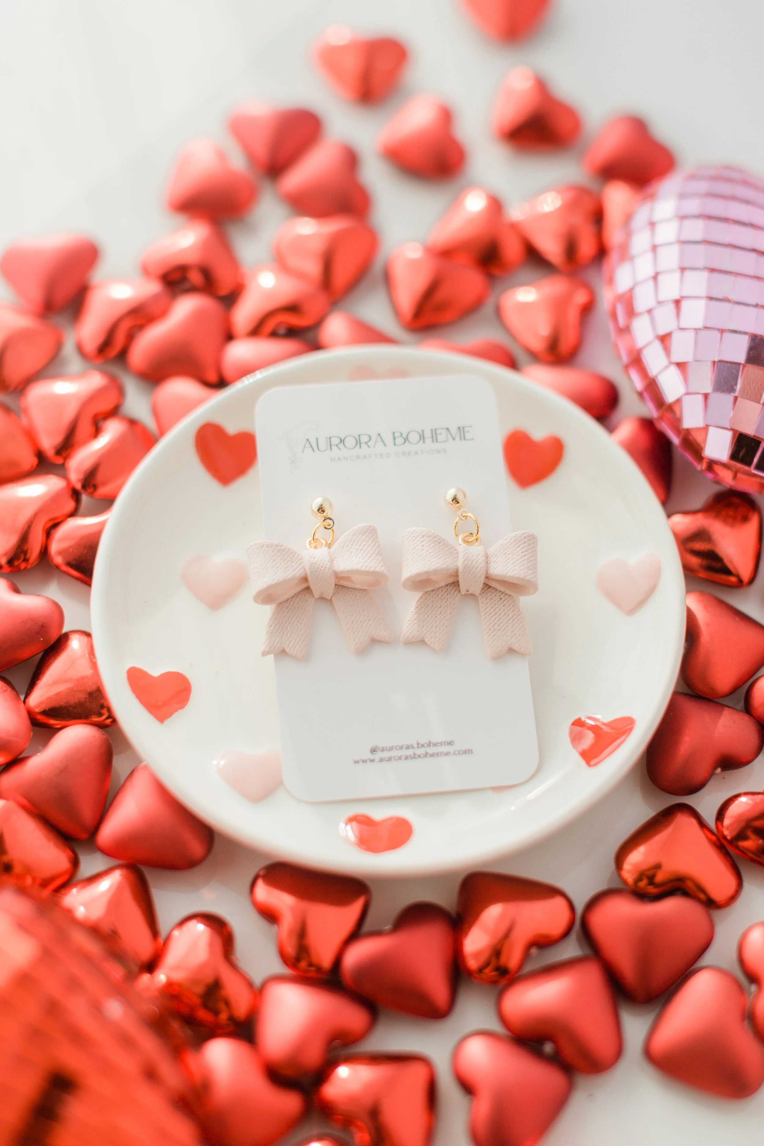 Darling Bow Dangle (Pearl Option)