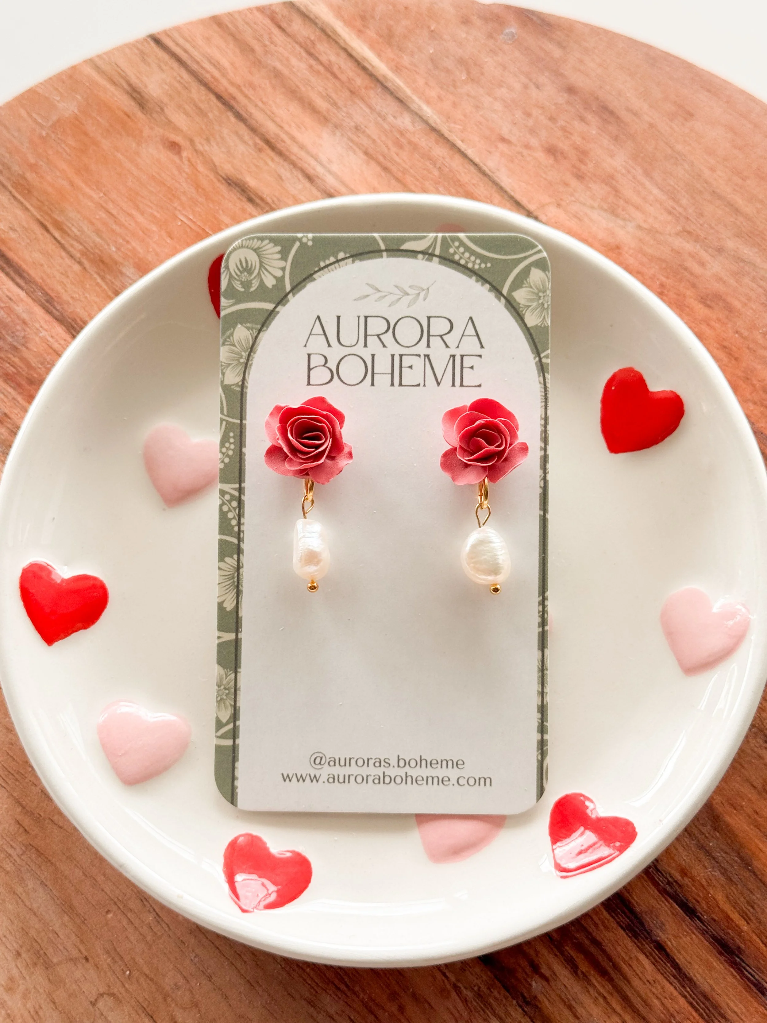 Flower & Pearl Stud Dangle