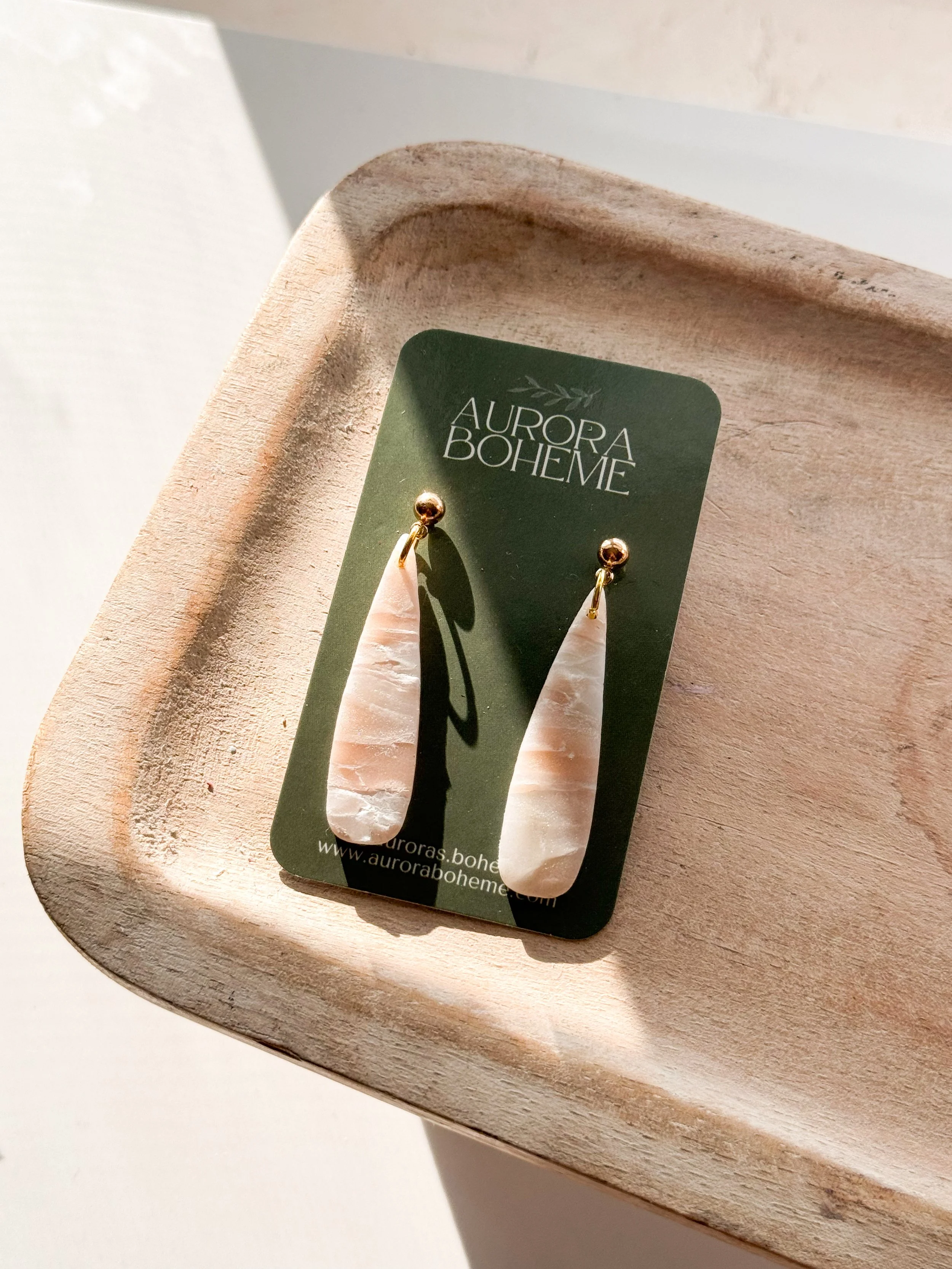 Shimmery Marble Dangle