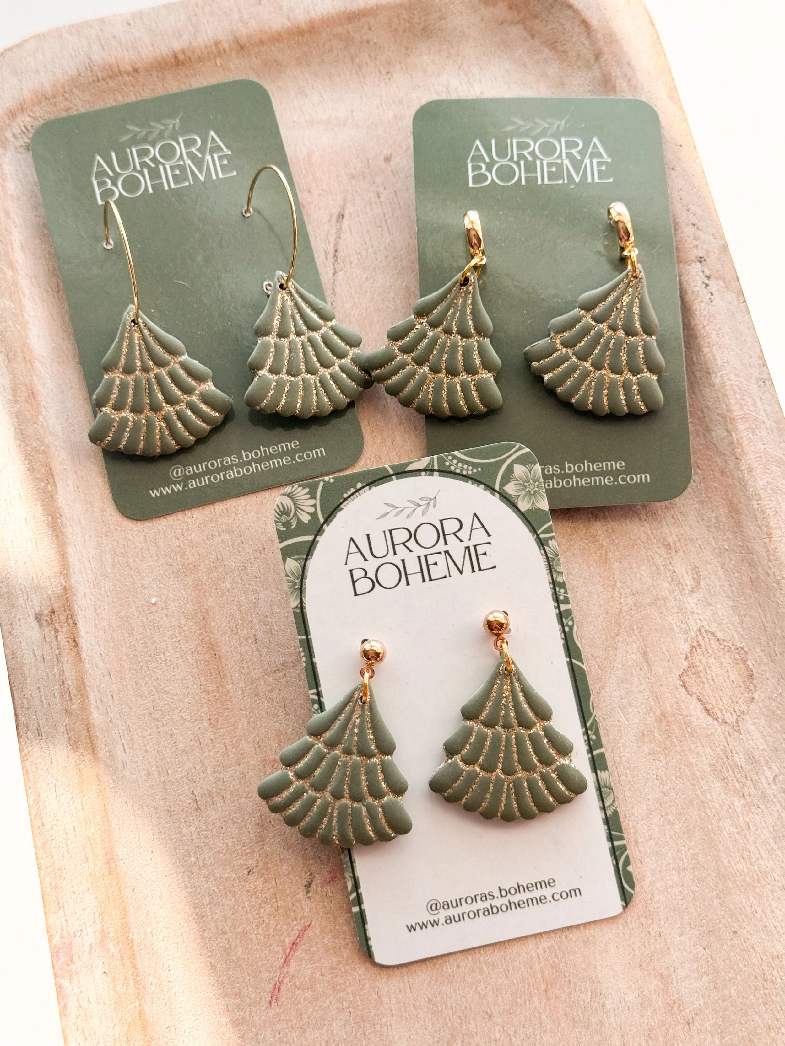 Green Glitter Trees *MARKET INVENTORY*