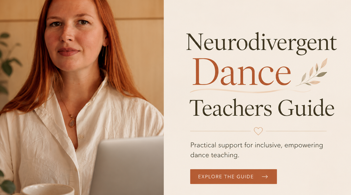 Supporting Neurodivergent Children in Dance Spaces

A practical resource supporting dance teachers to build more inclusive, sensory-aware and emotionally supportive spaces for neurodivergent children and young people.

Combining lived experience with