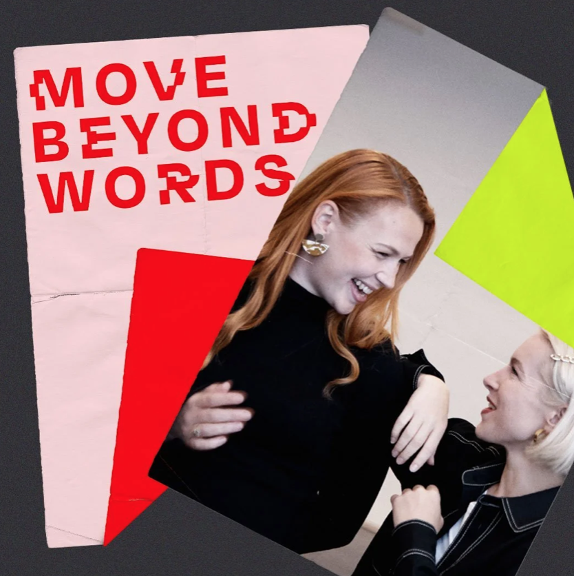 MOVE BEYOND WORDS CIC

A neurodivergent-led creative organisation founded by Elizabeth & Charlotte to explore dyslexia through movement, film, conversation and research.
Its work included accessibility thinking, organisational workshops, public progr