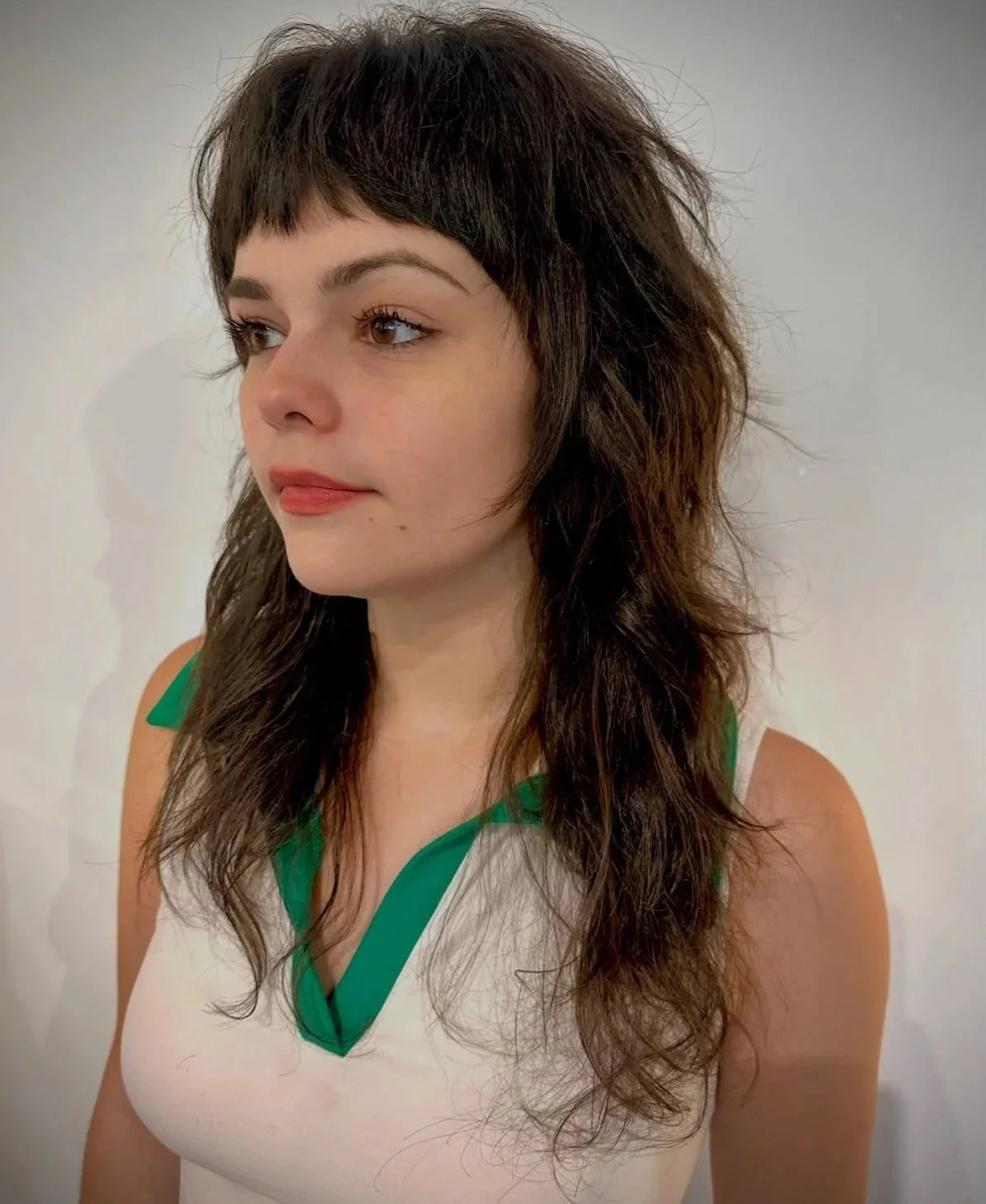 Long shag haircut, haircut & style at CutLoose salon. Greenpoint, Brooklyn.