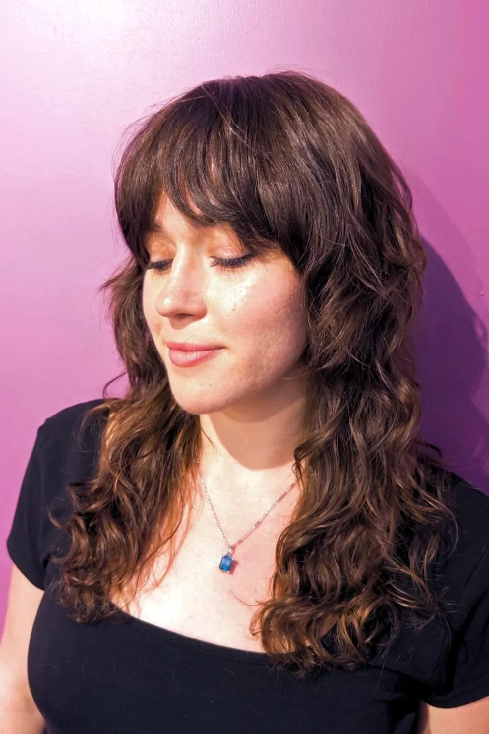Curly Cut + Bangs