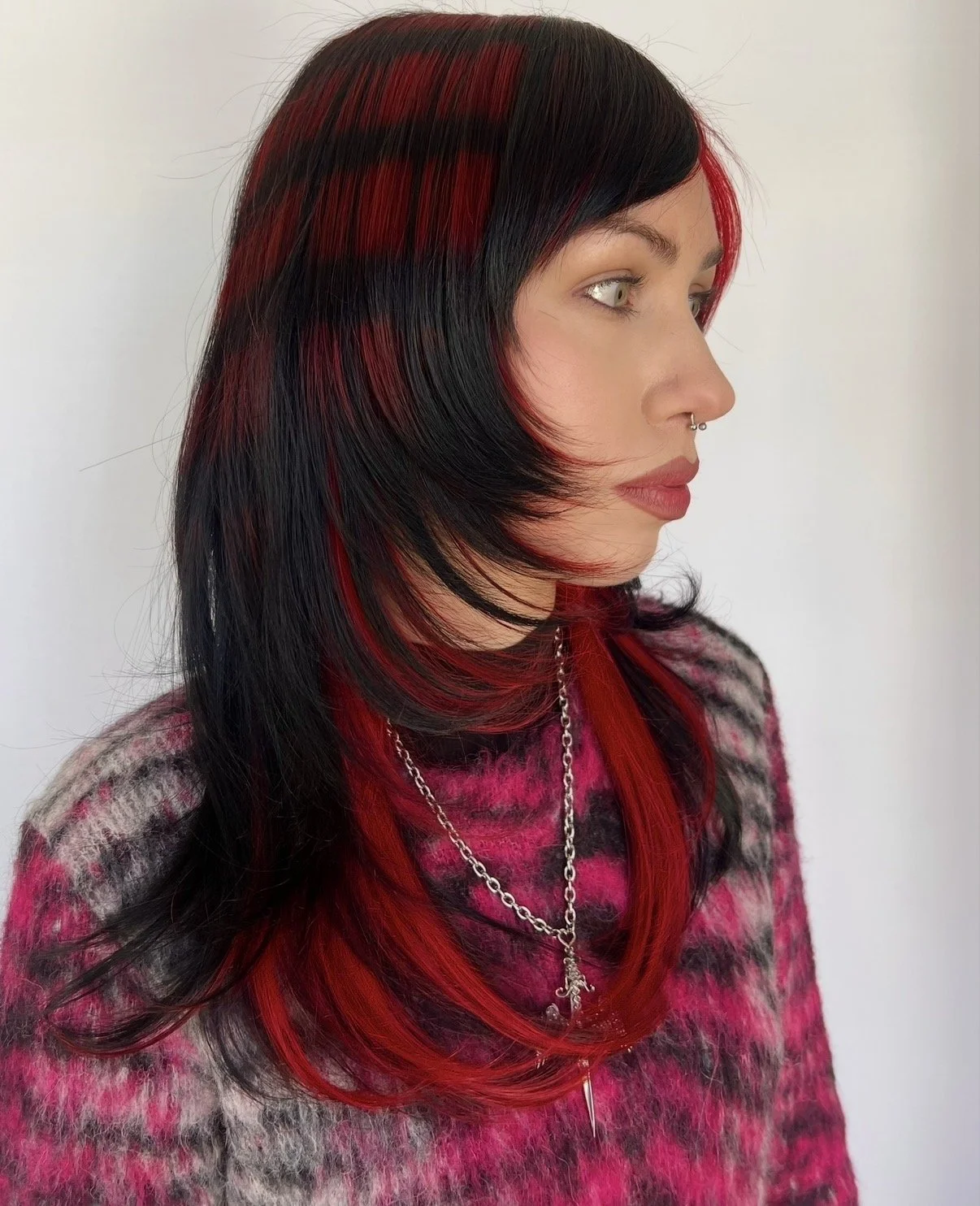 Wolf Cut + Raccoon Tail Red Hair
