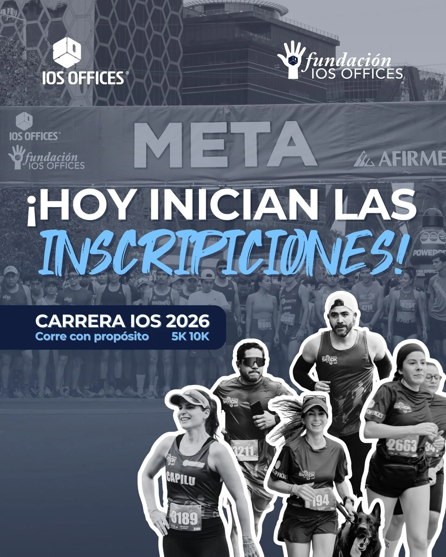 🏁✨ &iexcl;Ya es oficial!
Las inscripciones para la CARRERA IOS 2026 ya est&aacute;n abiertas.

🏃&zwj;♀️🏃&zwj;♂️ 5K | 10K
💙 Corre con prop&oacute;sito

👉 Inscr&iacute;bete ahora en nuestra p&aacute;gina
🔗 Link en bio