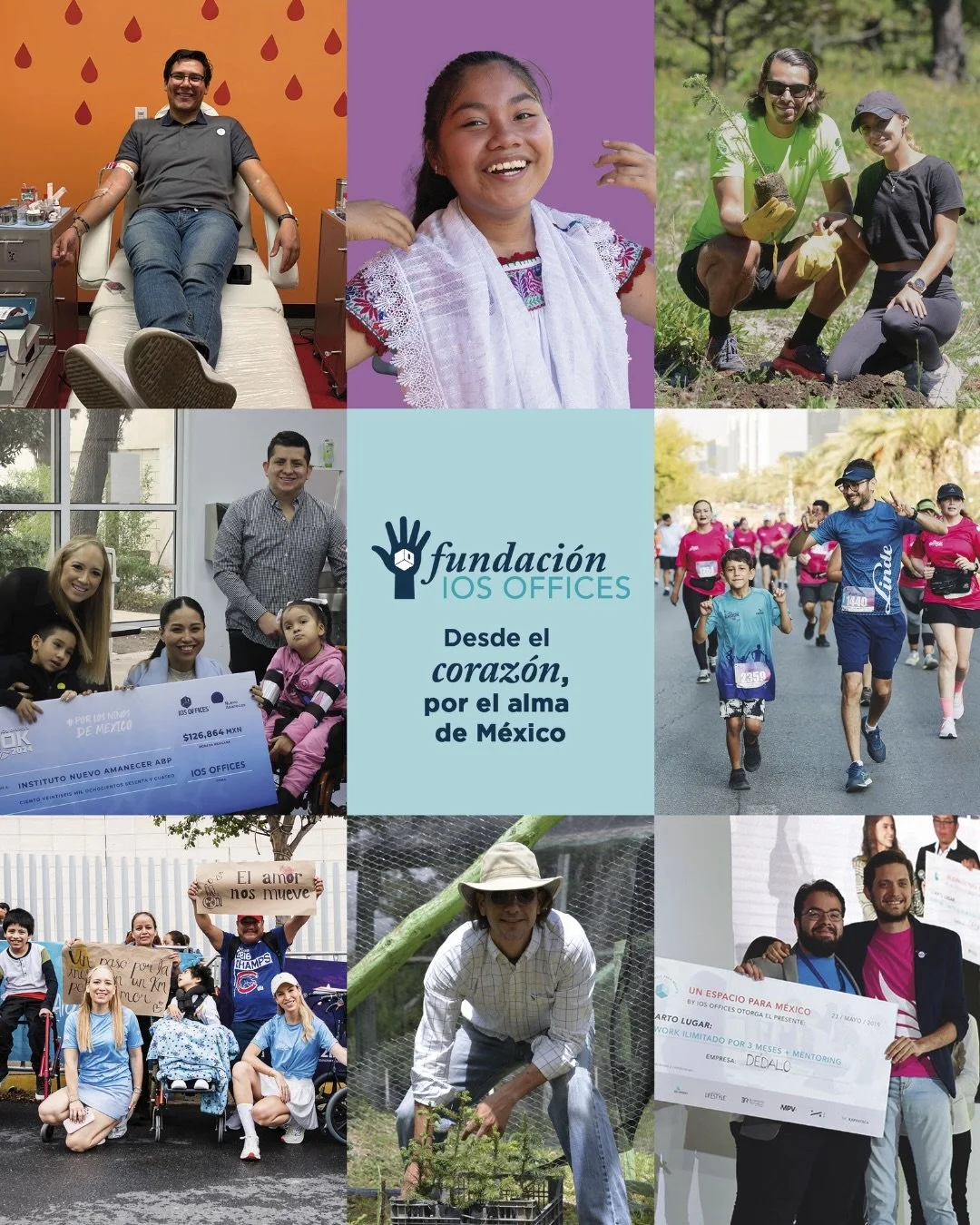 Desde el coraz&oacute;n, por el alma de M&eacute;xico 🤍✨

En Fundaci&oacute;n IOS OFFICES creemos en el poder de las personas para generar impacto real 💙🌎
A trav&eacute;s de comunidad, acci&oacute;n y prop&oacute;sito, llegamos a m&aacute;s vidas 