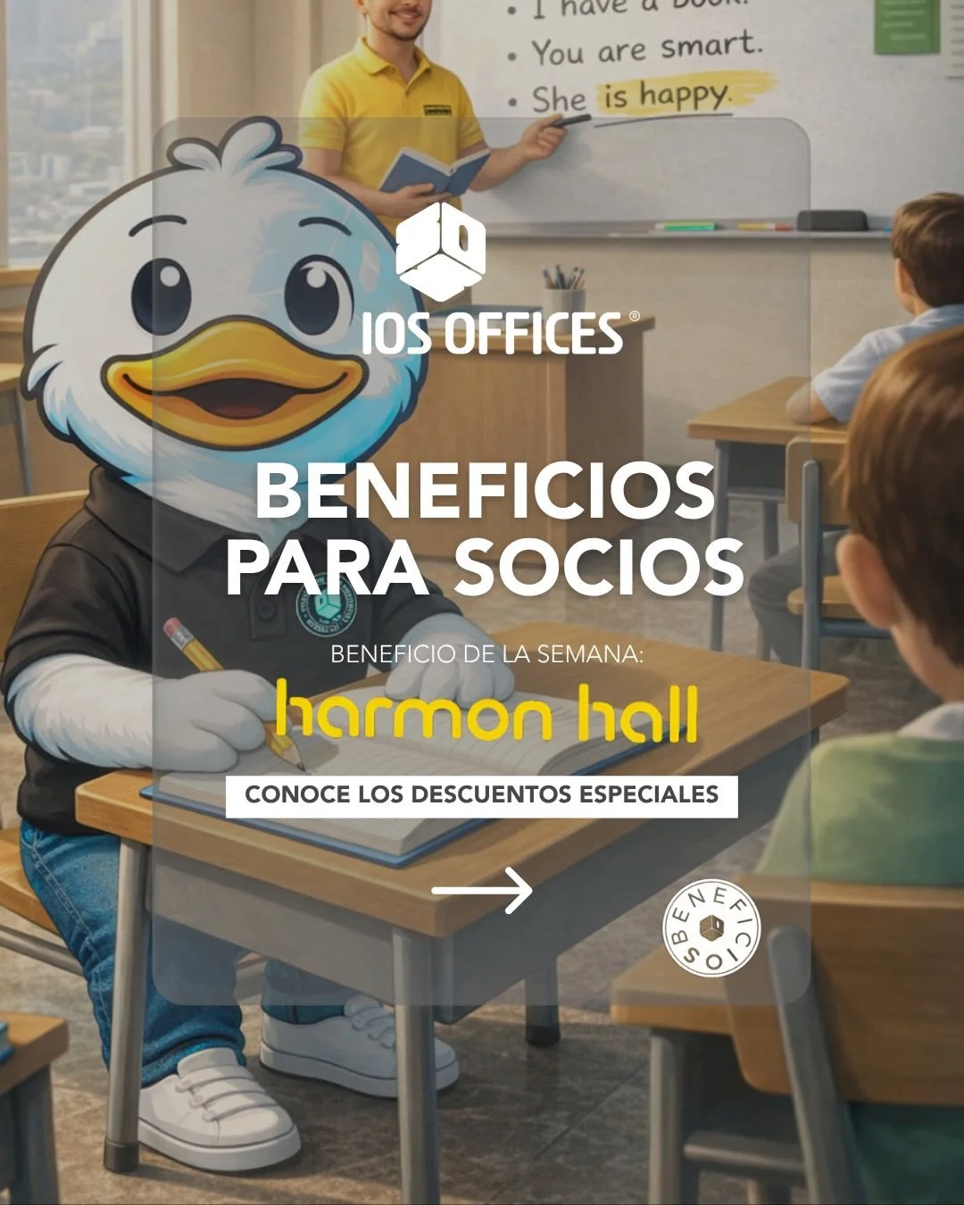 Hay dos tipos de god&iacute;n:
el que paga precio completo&hellip;
y el que s&iacute; usa sus beneficios de IOS 👀

Clase de hoy: ahorrar sin dejar de crecer 📚✨
20% OFF en Harmon Hall para que ahora s&iacute; digas &ldquo;yes&rdquo; sin miedo 🇬🇧🔥