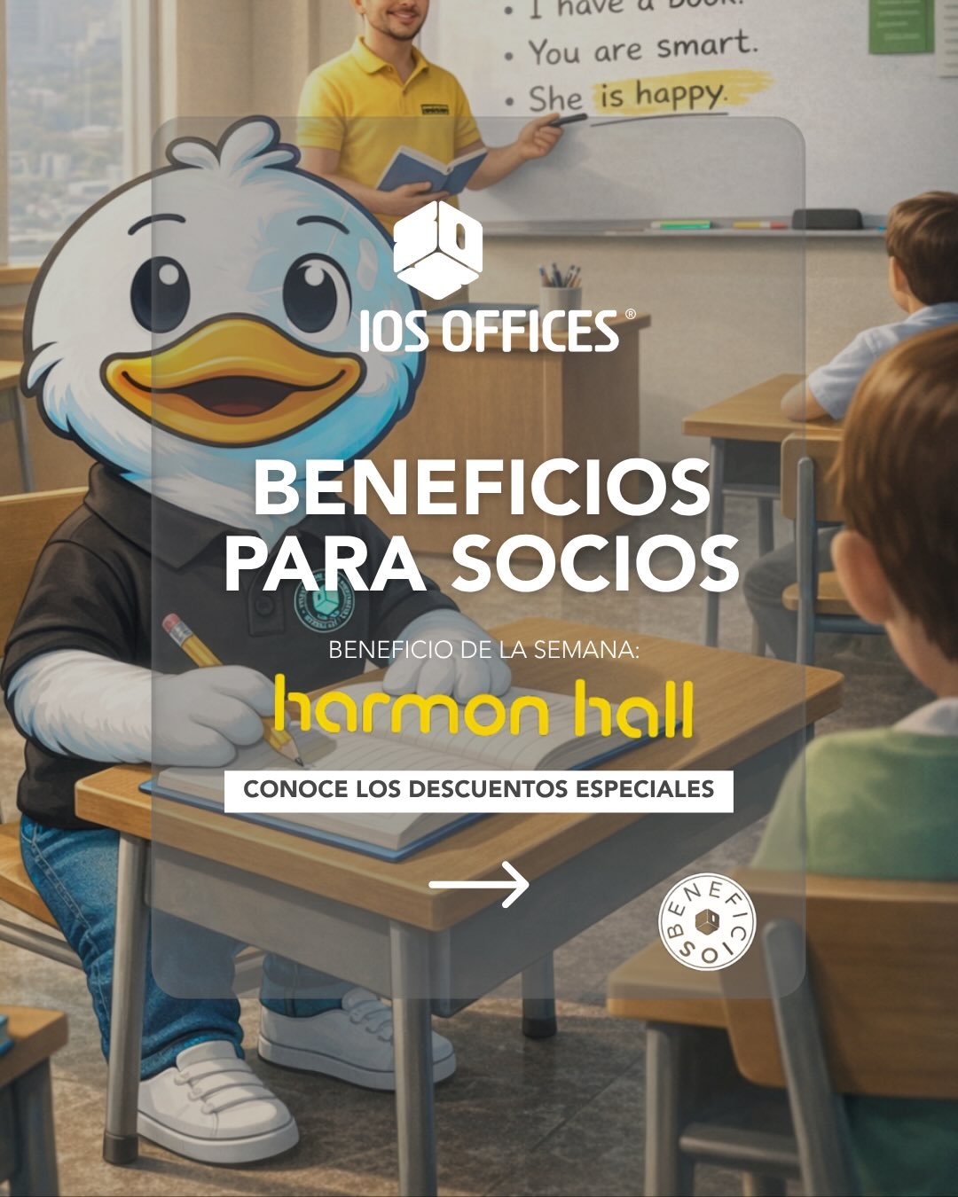 Hay dos tipos de god&iacute;n:
el que paga precio completo&hellip;
y el que s&iacute; usa sus beneficios de IOS 👀

Clase de hoy: ahorrar sin dejar de crecer 📚✨
20% OFF en Harmon Hall para que ahora s&iacute; digas &ldquo;yes&rdquo; sin miedo 🇬🇧🔥