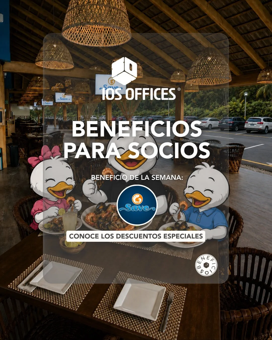 🦐🚗 Hay dos tipos de roadtrip:
el que termina en pleitos y hambre&hellip;
y el que hace parada inteligente con beneficios IOS 😌✨

Clase de hoy: ahorrar mientras disfrutas 🤝
15% OFF en consumo en @saverestaurant para socios IOS OFFICES 💙

Porque s