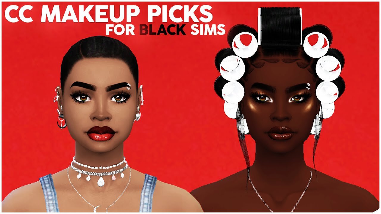 sims 4 cc hair black female