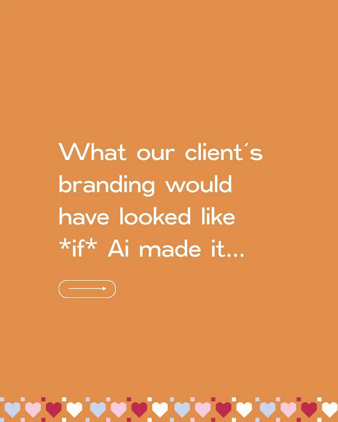 Your brand deserves more than AI slop 🧡

Sure, AI can generate a logo, throw together a color palette, or mock up a website design, but it can&rsquo;t FEEL your brand. It can&rsquo;t understand why your story matters, what your audience craves, or h