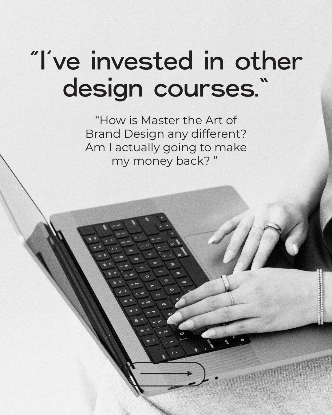 Warning: students have seen a double, triple, or even quadruple return on this course. ⚡️

Let&rsquo;s do the math: You&rsquo;re currently charging $1,000 for a brand design. (Which, let&rsquo;s be honest, is way too low for your talent.)

Then you i