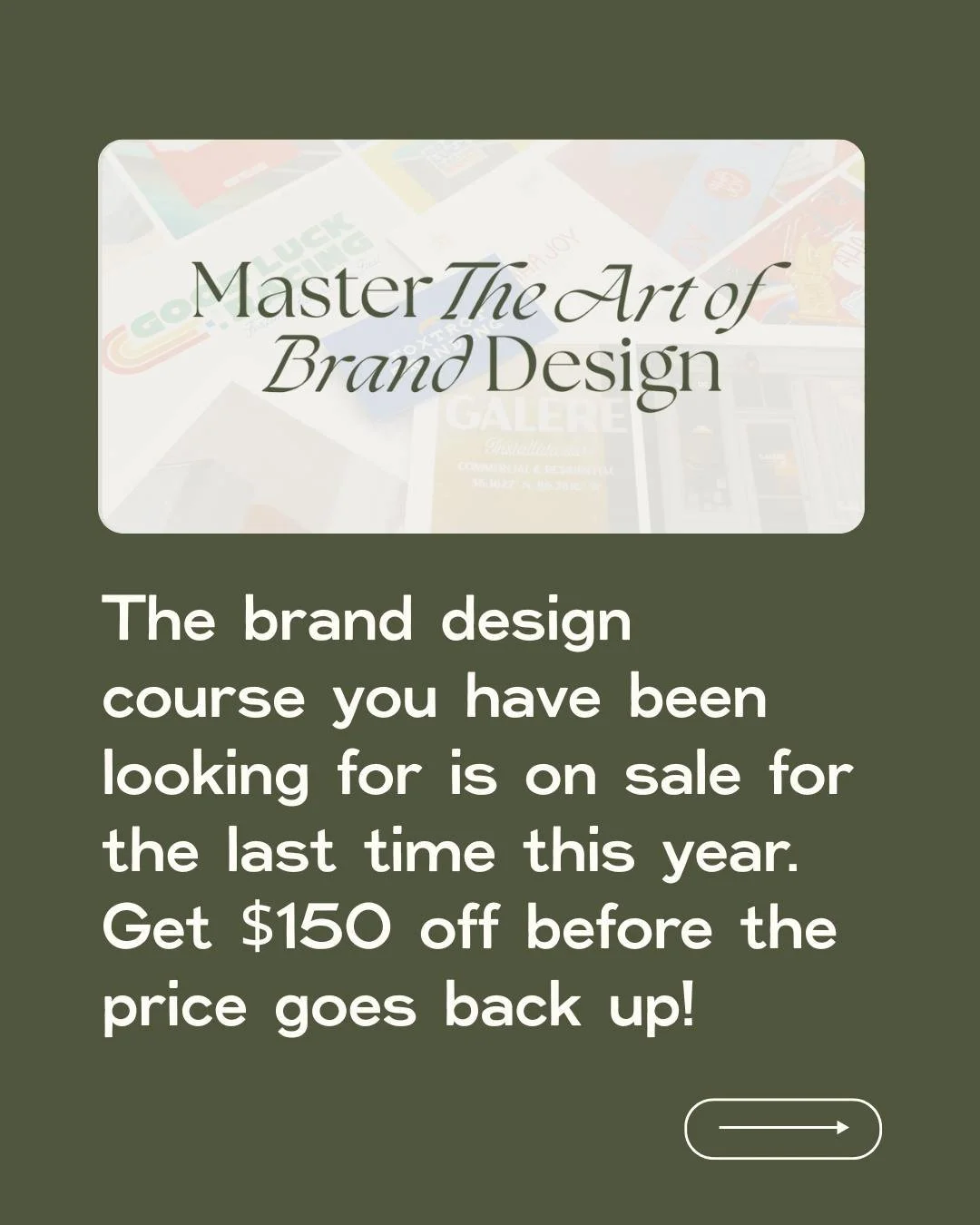 If you're ready to get the clarity and confidence you need to create purposeful, effective brand designs, keep reading.👇

We created Master the Art of Brand Design to help you strengthen your foundations, trust your design eye, and feel good about t
