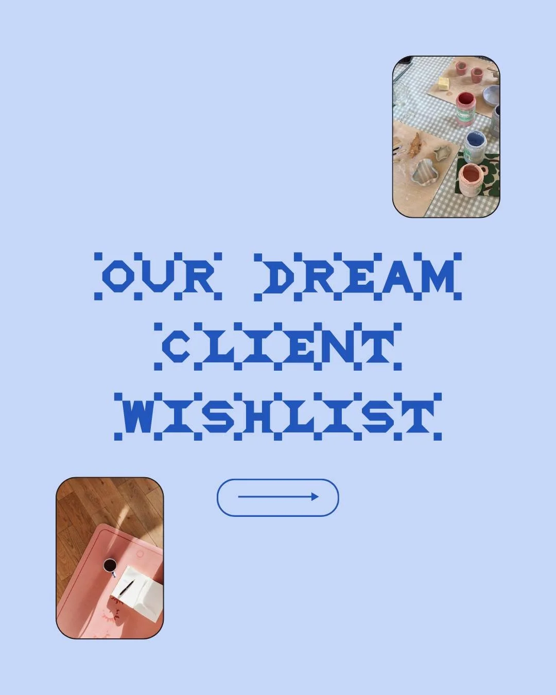 We've been looking for you...
Yes, you, with the creative small business!

Swipe and let us know if you see your brand on our wishlist! 👀
If your niche isn't listed, we'd still love to hear from you. Working with businesses built with heart, care, a