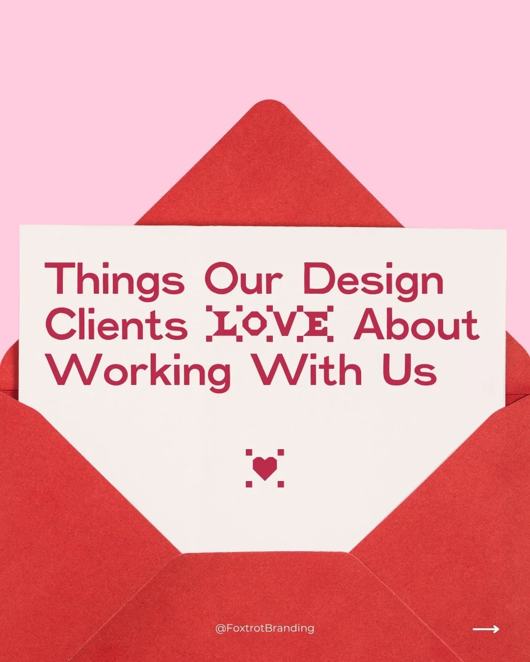 Happy Valentine's Day to all of our lovely clients! ❤️

Our clients LOVE working with us for our organized schedule and project workflow, consistent and clear communication, ability to bring results for their business, and our professional and thorou