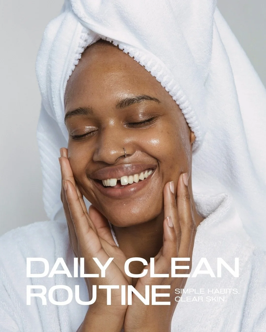 NEW WORK: Swipe to see how we designed this branding in one VIP Day for Daily Clean Routine, a new skincare brand creating simple habits for clear skin with disposable face towels. 

We started with a brand strategy meeting the week before, confirmed