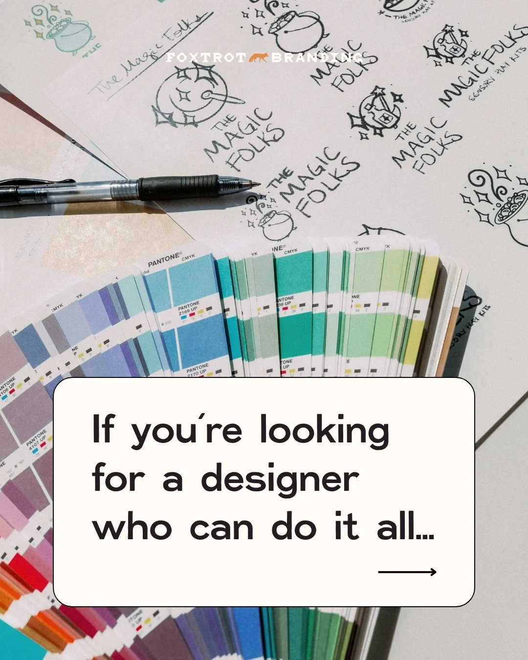 We're a one-stop shop for all your strategic branding, packaging, and web design needs ✅

We also offer supportive add-ons like print and digital/social collateral design, copywriting, brand messaging, SEO, and website updates.

NOW BOOKING: July-Sep