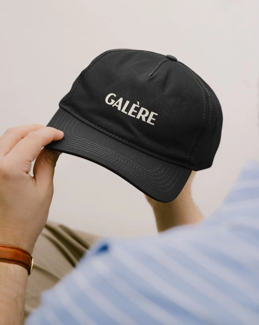 logo mockup on black hat