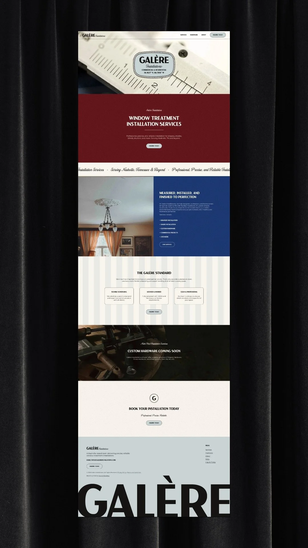 luxury window install business website