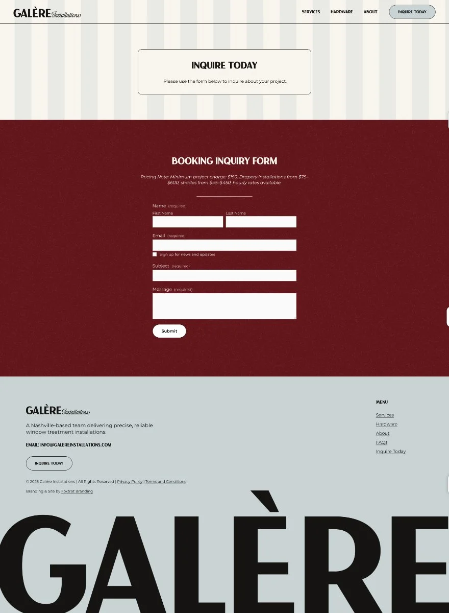 luxury window installation website