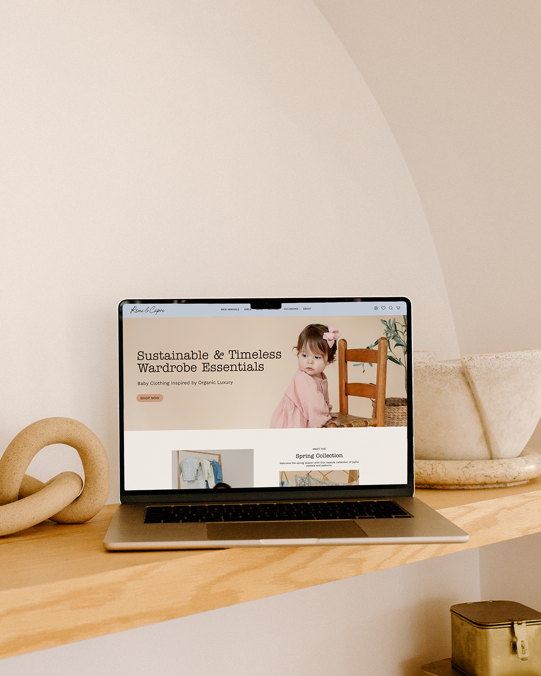 baby apparel brand shopify website