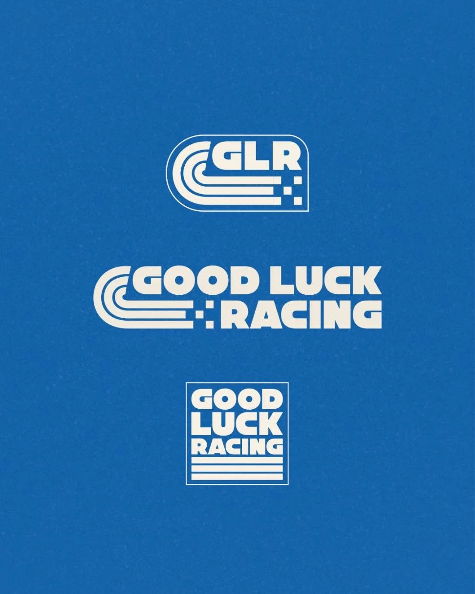 Good Luck Racing Logos on cream background