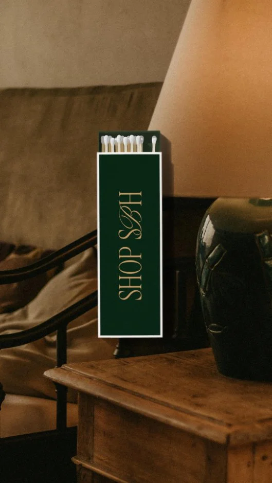 matchbox mockup with luxury brand logo