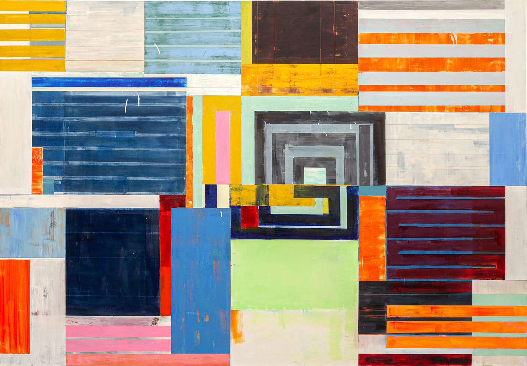 Lloyd Martin Gyre (2019) Oil on canvas, 66” x 96”