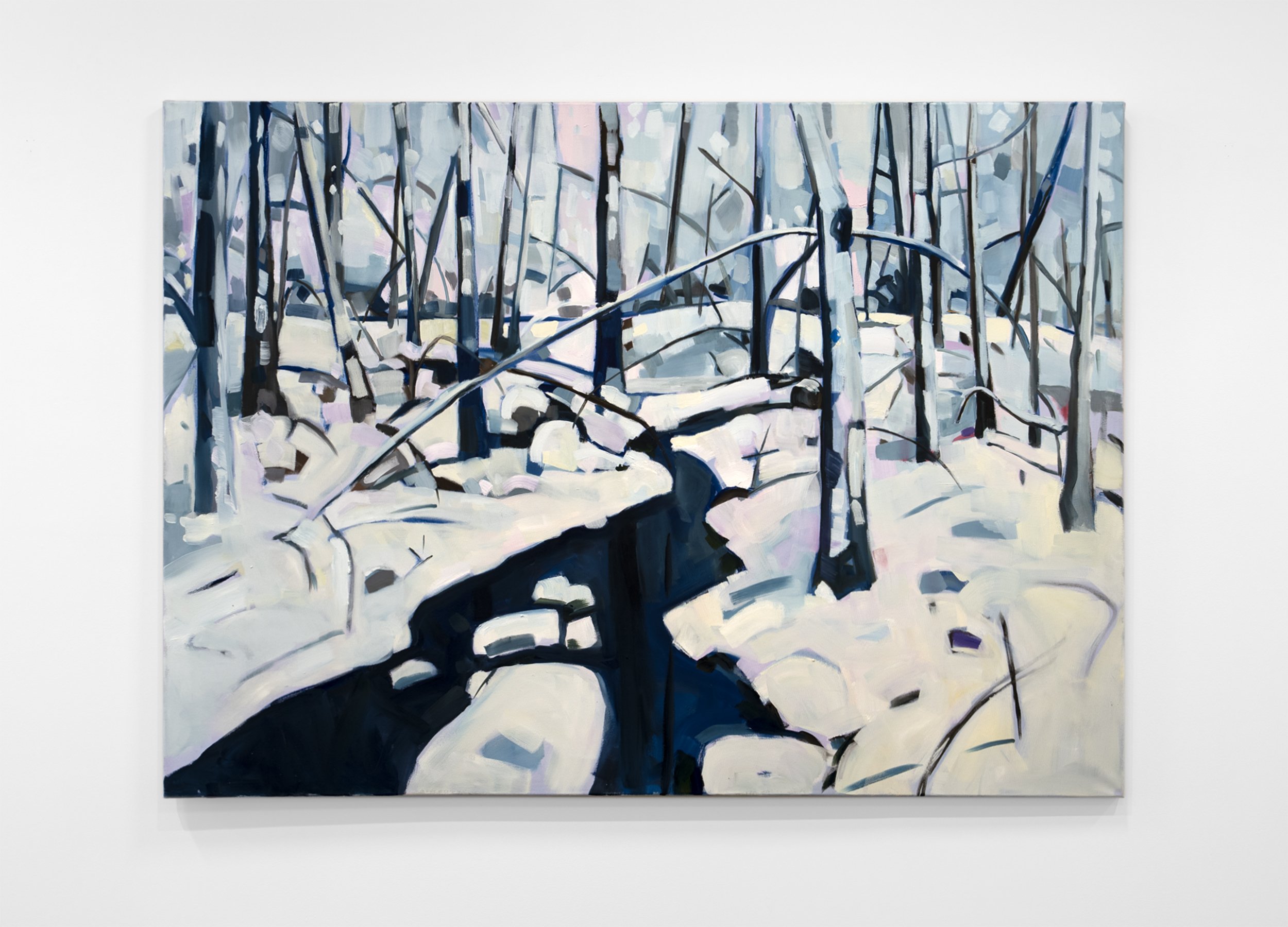  After the Storm (Trail Marker)  (2023)  Oil on canvas, 60” x 74”  $8,800 (sold) 