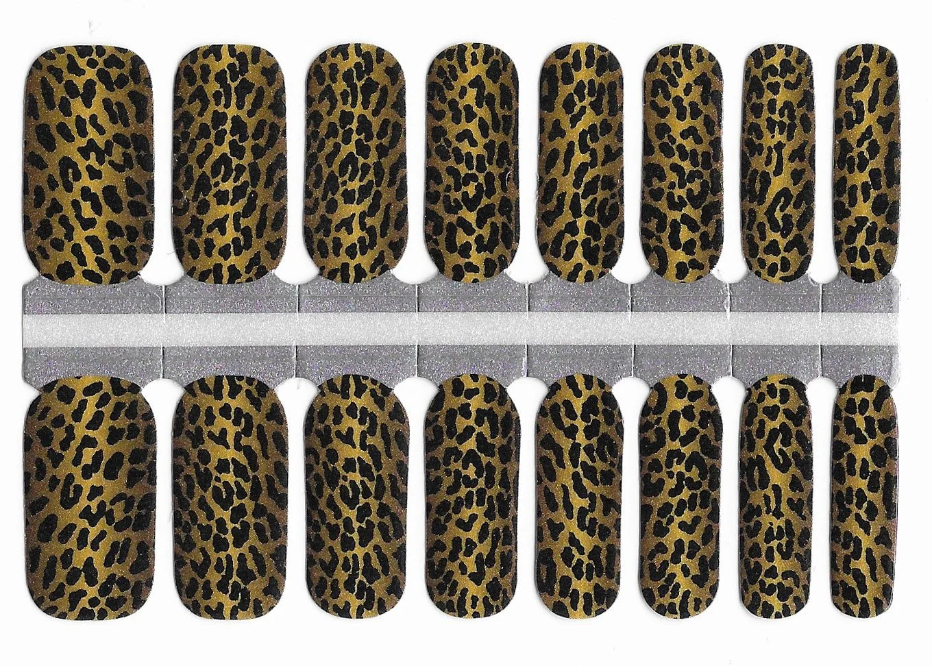 Feisty: Classic Cheetah Shimmer Nail Wraps — StickyFix Nails No Mess ...
