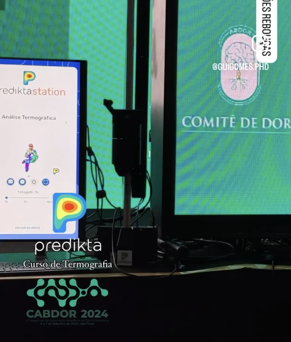 Compartilhando conhecimento de Termografia no Congresso de Dor - CABDOR 2024.